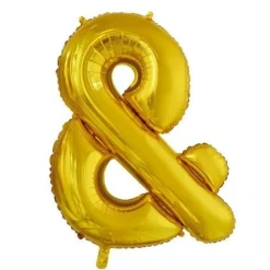 Folie Ballon En-Teken & Goud XL 102cm leeg