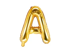 Folie Ballon Letter A Goud Leeg 35cm