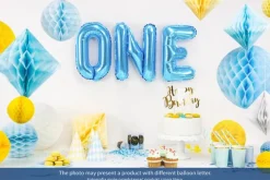 Folie Ballon Letter B Blauw Leeg 35cm