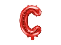 Folie Ballon Letter C Rood Leeg 35cm
