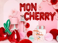 Folie Ballon Letter I Rood Leeg 35cm