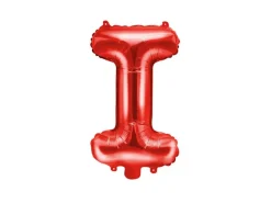 Folie Ballon Letter I Rood Leeg 35cm