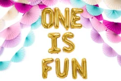 Folie Ballon Letter N Goud Leeg 35cm
