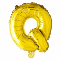 Folie Ballon Letter Q Goud XL 102cm leeg