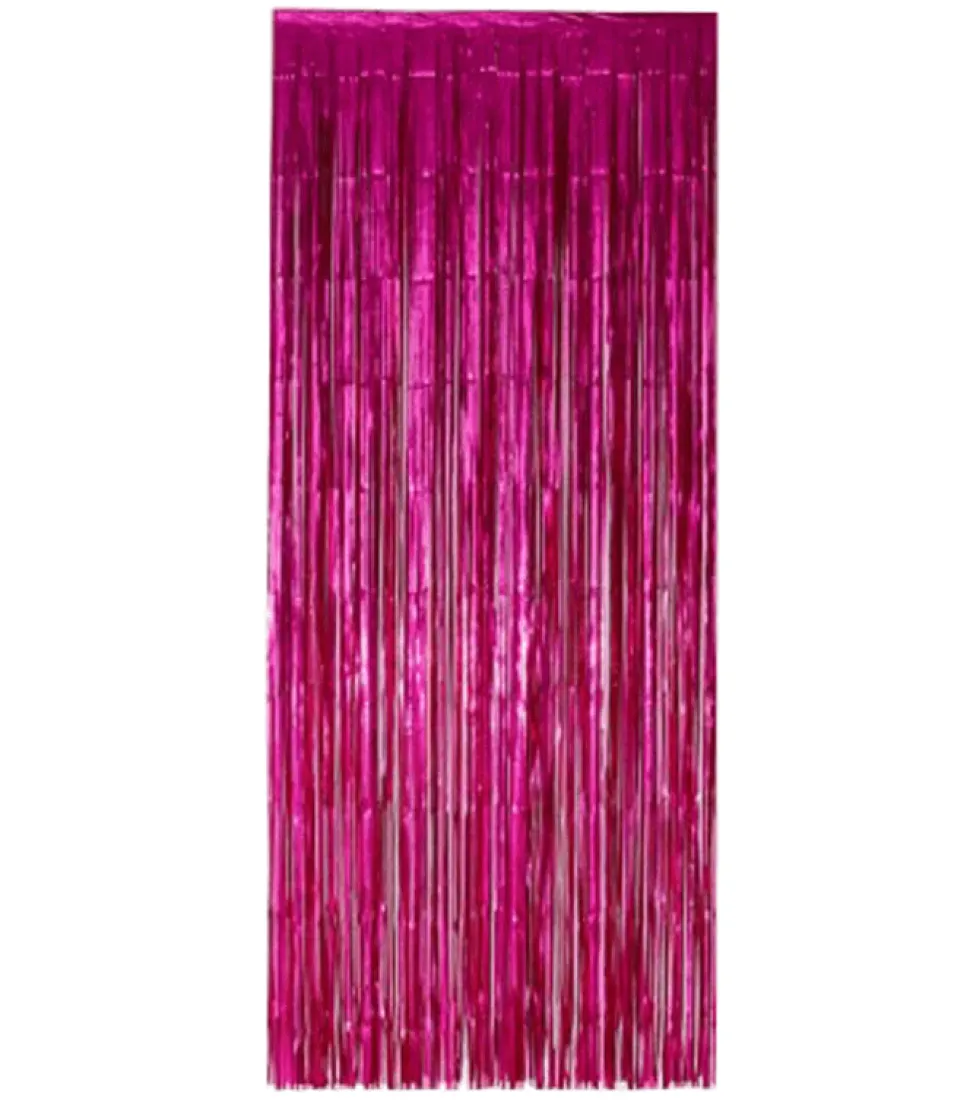 Fuchsia Deurgordijn Folie 2,4m