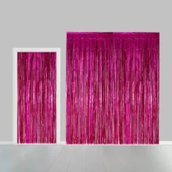 Fuchsia Deurgordijn Folie 2,4m
