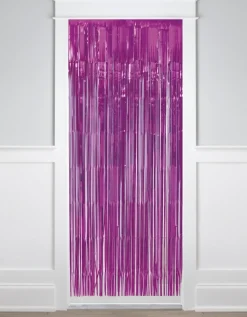 Fuchsia Deurgordijn Metallic 2m