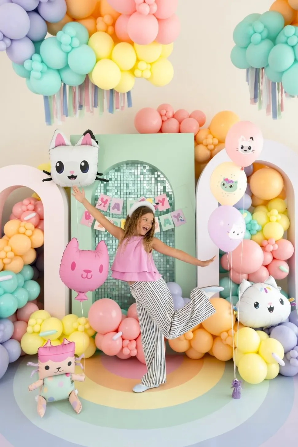 Gabby'S Dollhouse Helium Ballon Pandy Paws Leeg 65cm