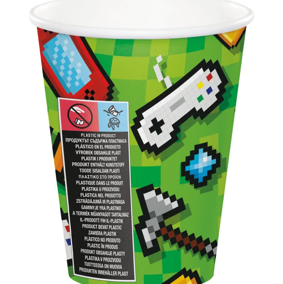 Gaming Party Bekers 256ml 8st