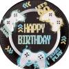 Gaming Party Borden Happy Birthday 32cm 8st