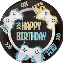 Gaming Party Borden Happy Birthday 32cm 8st