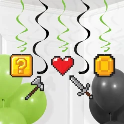 Gaming Party Hangdecoratie 5st
