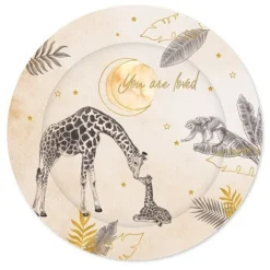Geboorte Borden Safari 18cm 8st