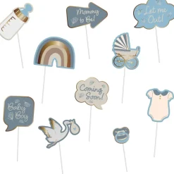 Geboorte Photobooth Props Babyboy 10st