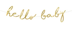 Geboorteslinger Hello Baby Goud 70cm