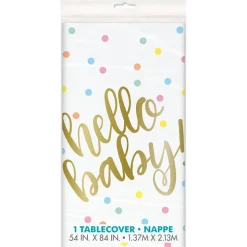 Geboorte Tafelkleed Hello Baby Babyshower 2,13m