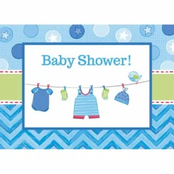 Geboorte Uitnodigingen Baby Shower Jongen 8st