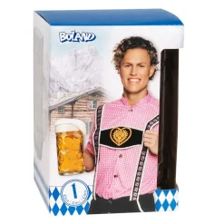 Geel Witte Bierpul Glas Xxl
