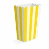 Geel Witte Popcorn Bakjes 13,5cm 8st
