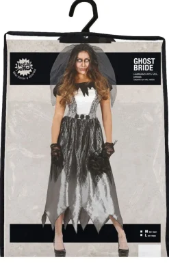 Geesten Bruid Halloween Kostuum Dames Zwart