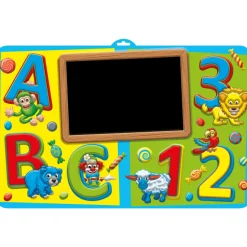 Gekleurd Deurbord Abc En Cijfers Beschrijfbaar 53cm