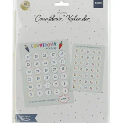 Gekleurde Aftelkalender Schulanfang 23,5cm