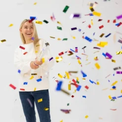 Gekleurde Confetti Kanon Folie 40cm