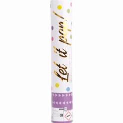 Gekleurde Confetti Kanon Rond 28cm