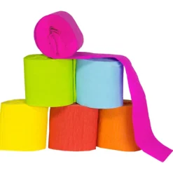 Gekleurde Crepe Papier 10m 6st
