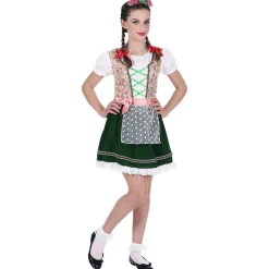 Gekleurde Dirndl Jurk Oktoberfest Meisje
