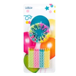 Gekleurde Kaarsen 5cm 24st