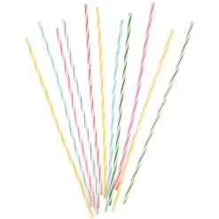 Gekleurde Kaarsen Spiraal 18cm 24st
