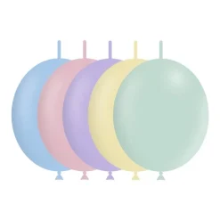 Gekleurde Knoopballonnen Pastel 30cm 50st