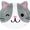 Gekleurde Party Cats Borden 23cm 8st