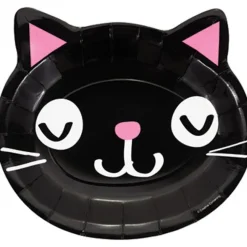 Gekleurde Party Cats Borden 23cm 8st