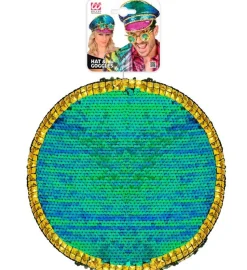 Gekleurde Pet Pailletten Met Bril