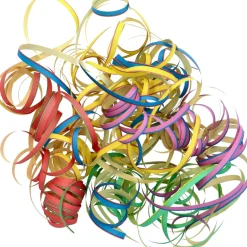 Gekleurde Serpentine 18 Ringen 4m 3st