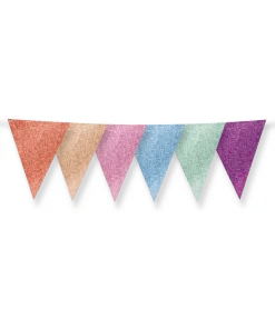 Gekleurde Slinger Glitter 6m