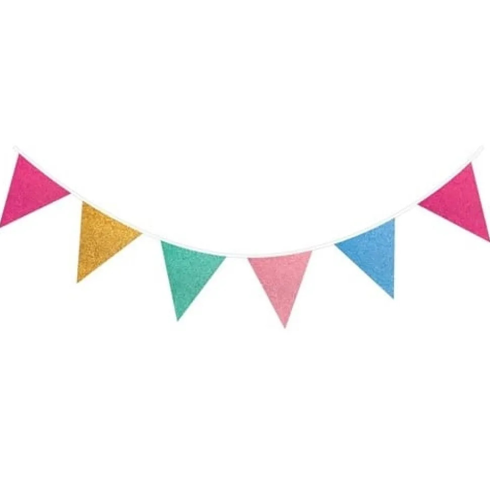 Gekleurde Slingers Glitter 6m