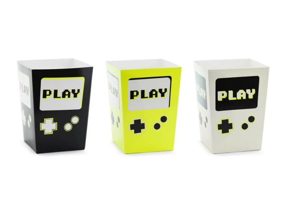 Gekleurde Snackbakje Gaming 6st