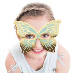 Gekleurde Vlinder Maskers 19cm 8st