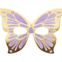 Gekleurde Vlinder Maskers 19cm 8st