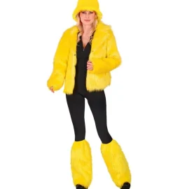 Gele Beenwarmers Pluche