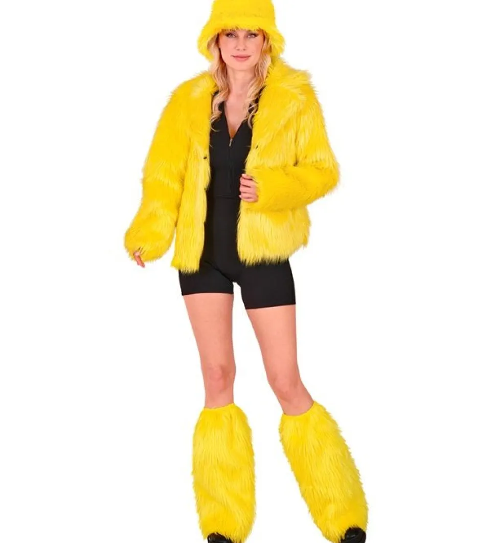 Gele Beenwarmers Pluche