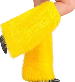 Gele Beenwarmers Pluche