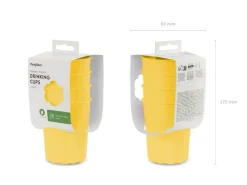 Gele Beker Herbruikbaar 220ml 4st