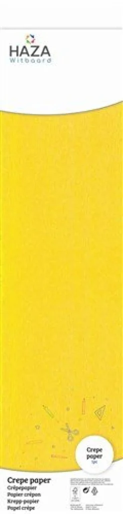 Gele Crepe Papier 2,5m