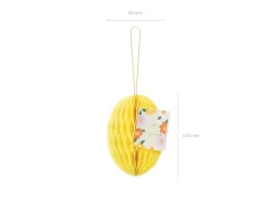 Gele Honeycomb Paasei 12cm