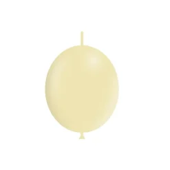 Gele Knoopballonnen Pastel 30cm 50st