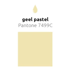Gele Reuze Ballon Pastel 60cm